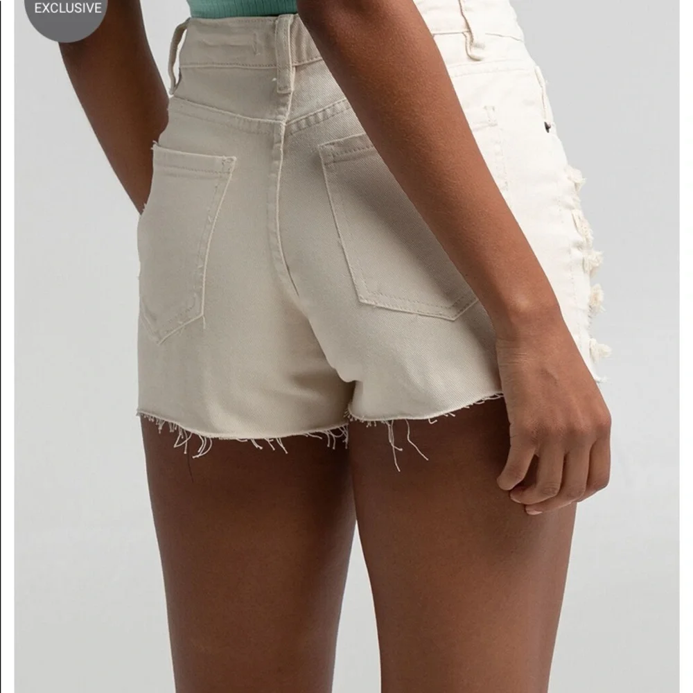 O'Neill Angus Bone Distressed Cutoff Shorts NWT Size 31 Coastal Beach